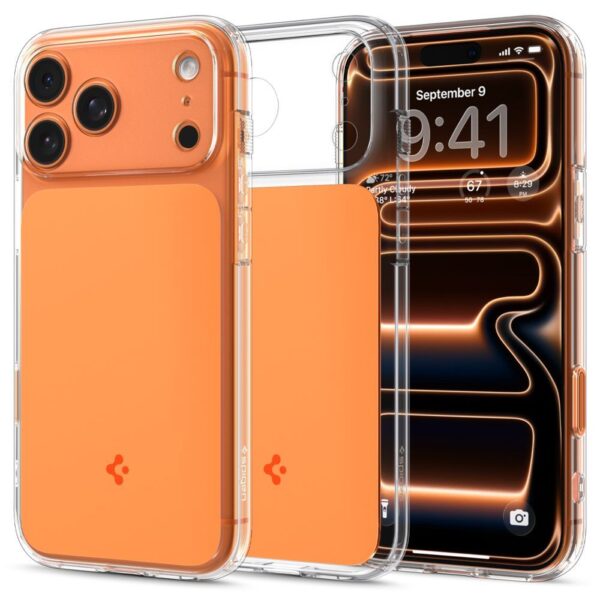 Spigen Thin Fit MagSafe Case for iPhone 17 Pro - Transparent Orangeeng