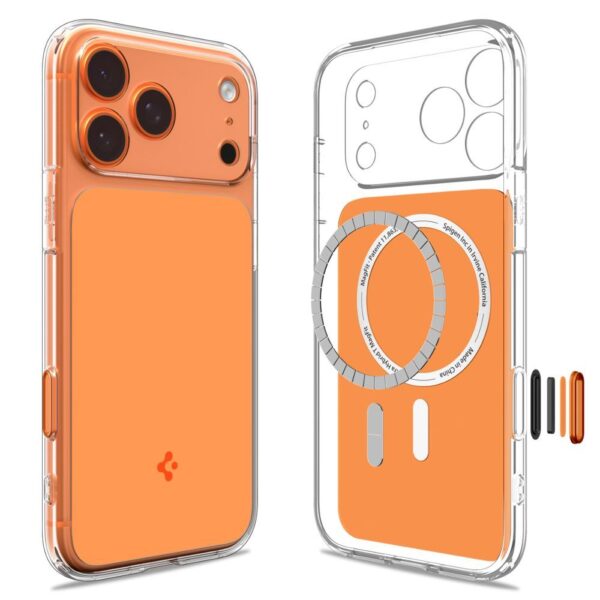 Spigen Thin Fit MagSafe Case for iPhone 17 Pro - Transparent Orangeeng
