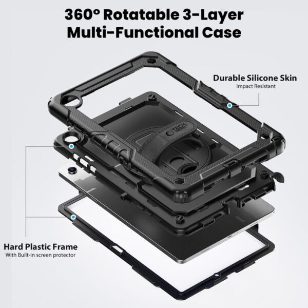 CREATOR: gd-jpeg v1.0 (using IJG JPEG v62), quality = 80 Tech-Protect Solid Case for Samsung Galaxy Tab A9+ / A11+ Plus 11.0 X210 / X215 / X216 / X230 / X235 / X236 - Blackeng