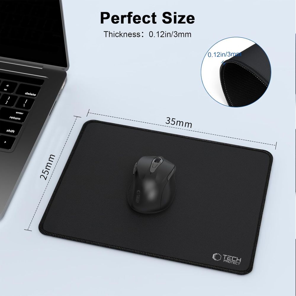 Tech-Protect A100 Mouse Pad 35 x 25 cm - Blackeng