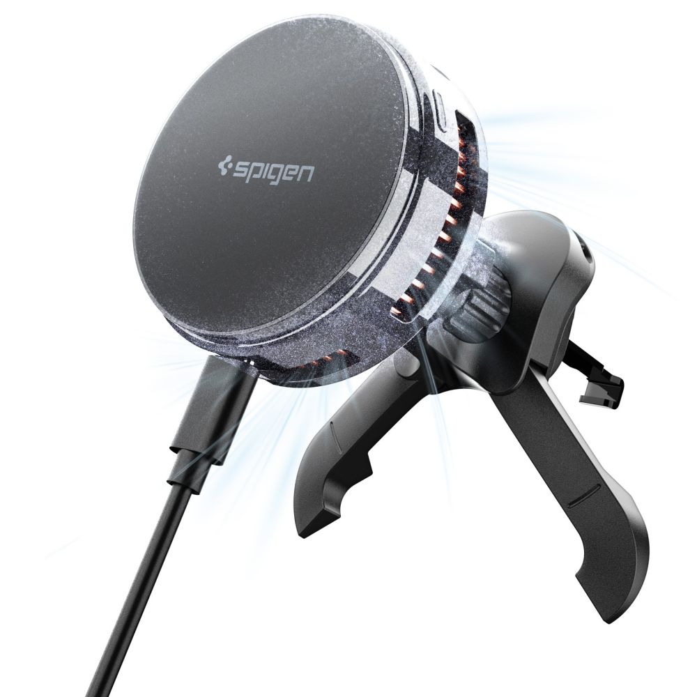 Spigen Essential EV25MFAQ Magnetic MagSafe Car Air Vent Mount - Blackeng