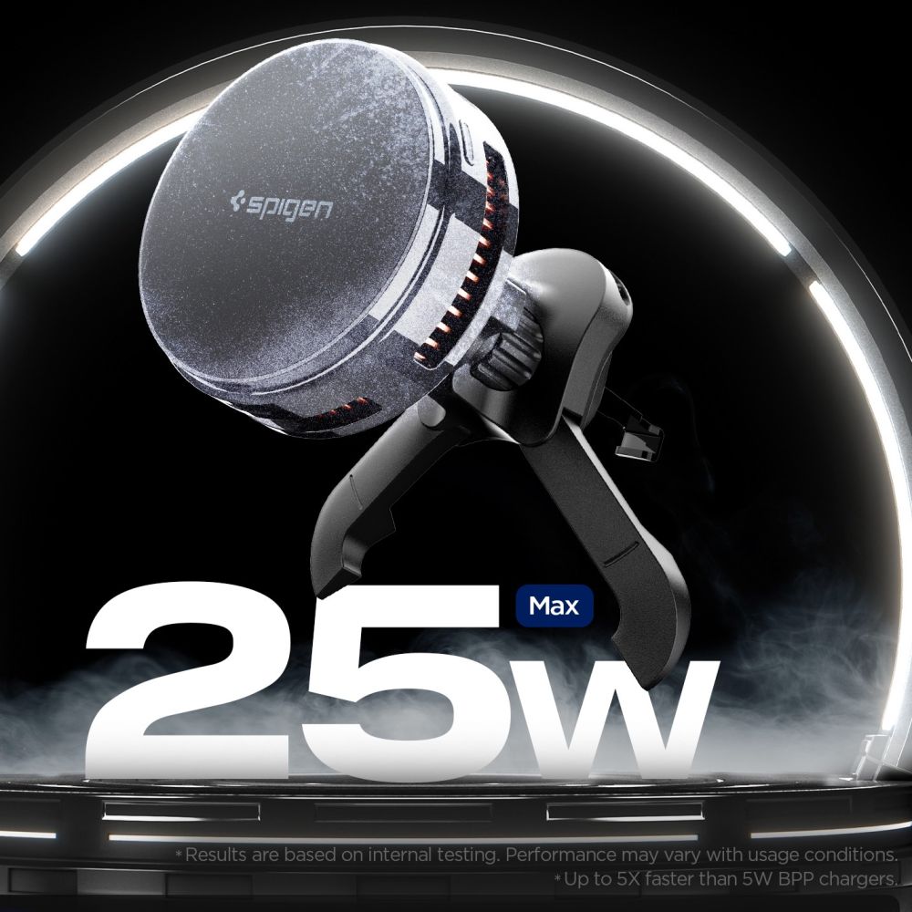 Spigen Essential EV25MFAQ Magnetic MagSafe Car Air Vent Mount - Blackeng