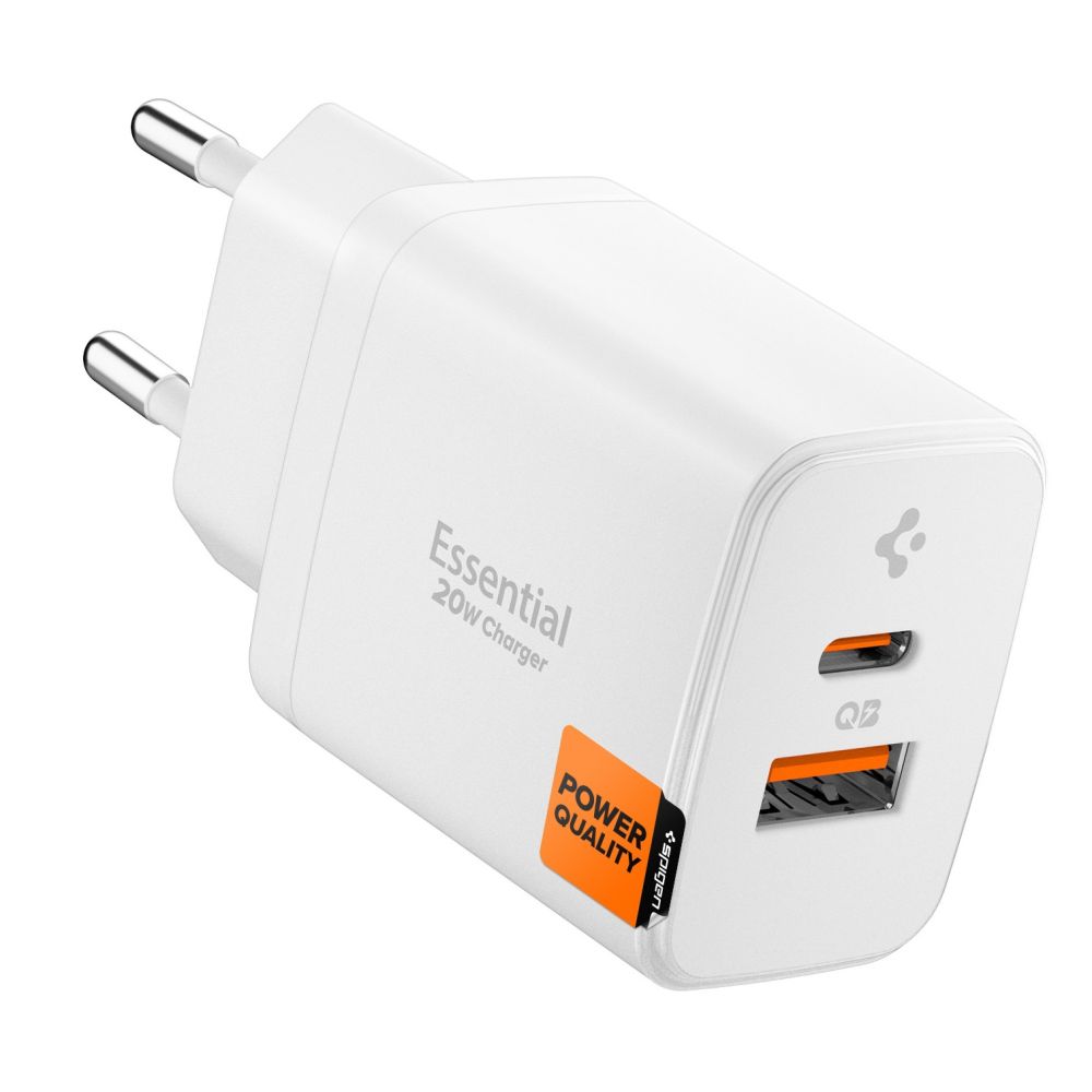 Spigen Essential EE202EU 20W Wall Charger - Whiteeng
