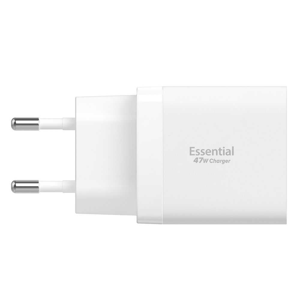 Spigen Essential EE472EU 2-port USC-C 47W wall charger - whiteeng