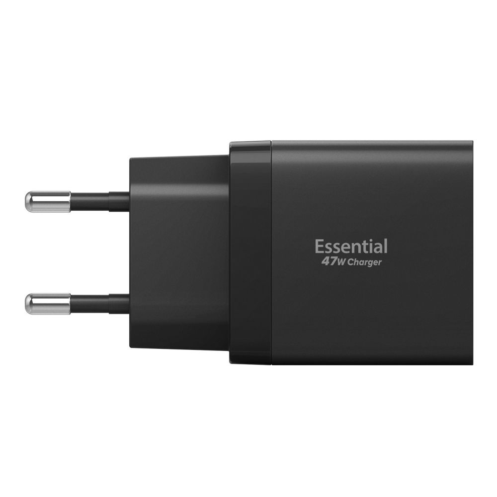Spigen Essential EE472EU 2-port USC-C 47W wall charger - blackeng