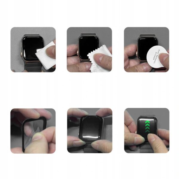 Tech-Protect Glass Flex+ 2-pack for Apple Watch 44mm - blackeng