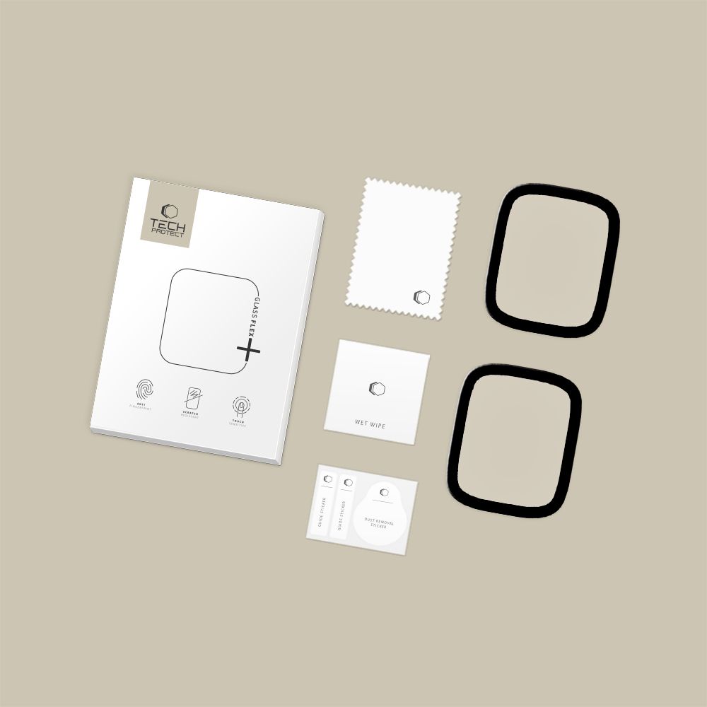 Tech-Protect Glass Flex+ 2-pack for Apple Watch 40mm - Blackeng