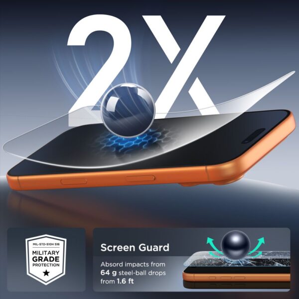 Tech-Protect Tempered Glass Bundle 10-pack for iPhone 15 / 15 Pro / 16eng