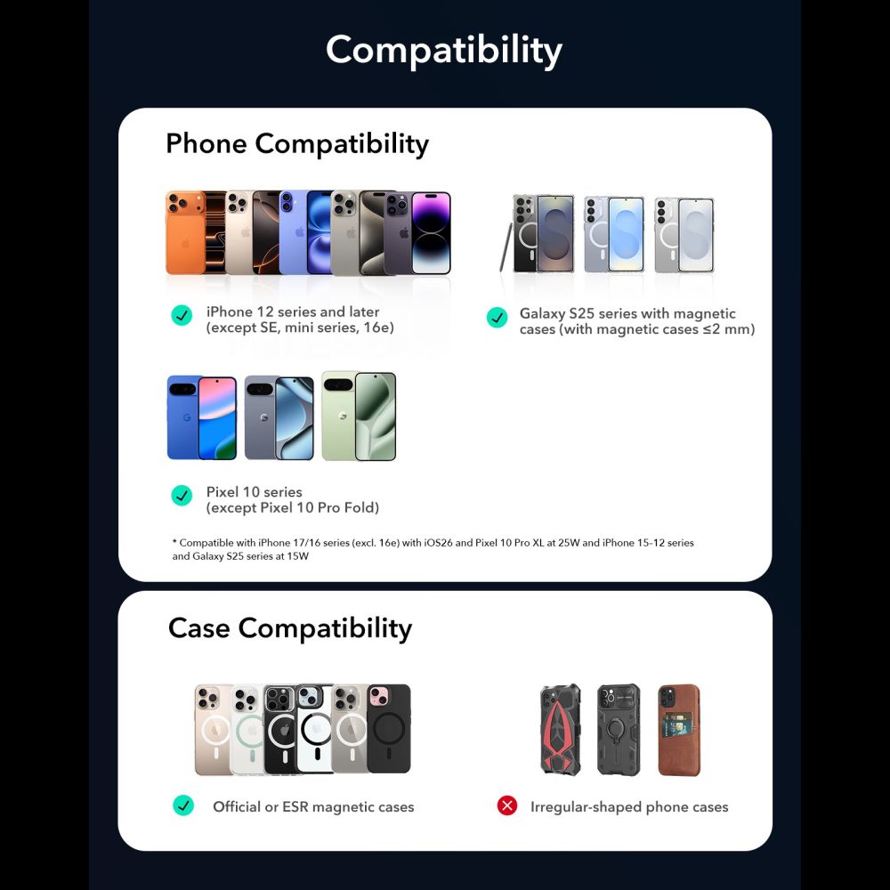 CREATOR: gd-jpeg v1.0 (using IJG JPEG v62), quality = 80 ESR OmniLock Qi2.2 Magnetic MagSafe Car Air Vent Mount - Blackeng