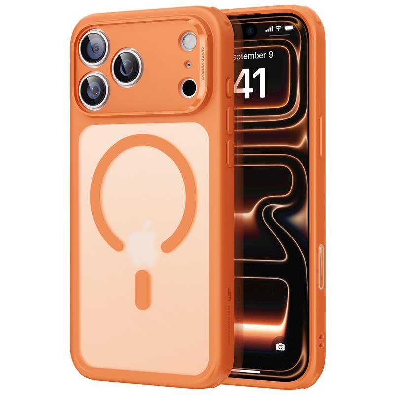 CREATOR: gd-jpeg v1.0 (using IJG JPEG v62), quality = 80 ESR Classic Hybrid MagSafe Case for iPhone 17 Pro - Clear Orangeeng