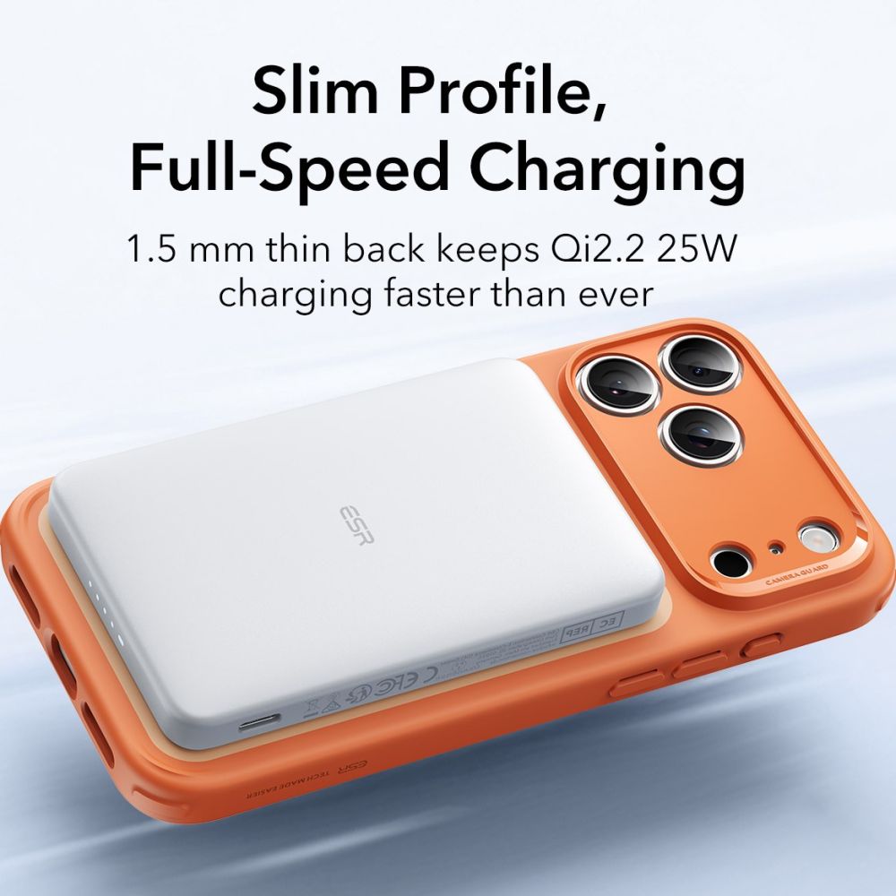 CREATOR: gd-jpeg v1.0 (using IJG JPEG v62), quality = 80 ESR Classic Hybrid MagSafe Case for iPhone 17 Pro Max - Clear Orangeeng