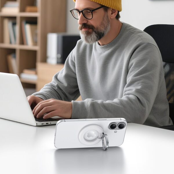 CREATOR: gd-jpeg v1.0 (using IJG JPEG v62), quality = 80 Tech-Protect MMR500 MagSafe Phone Holder - Whiteeng