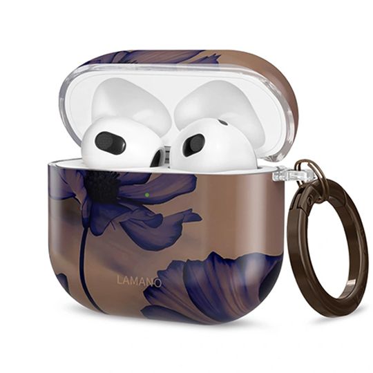 Tech-Protect Lamano case for AirPods 4 - brown and purpleeng