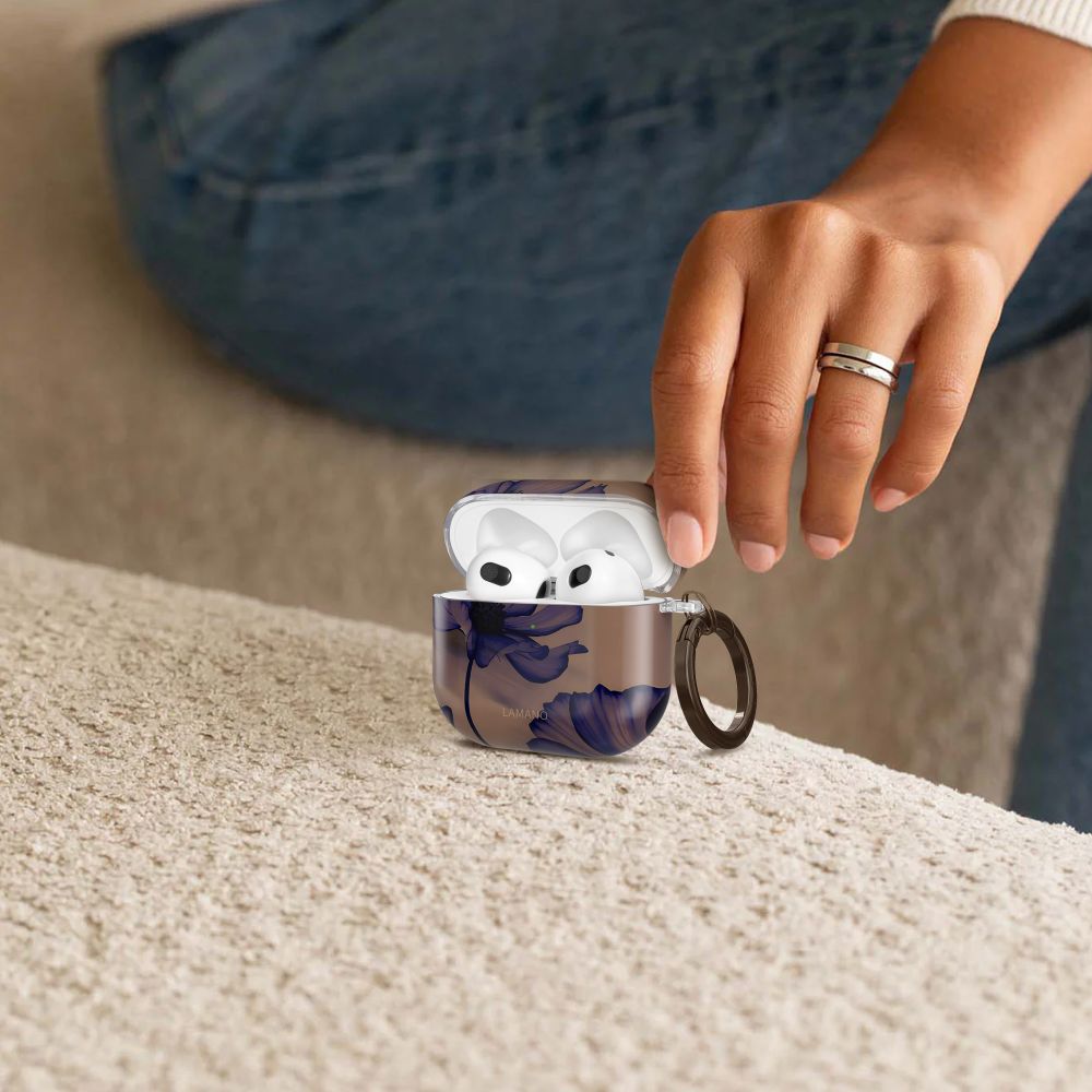 Tech-Protect Lamano case for AirPods 4 - brown and purpleeng