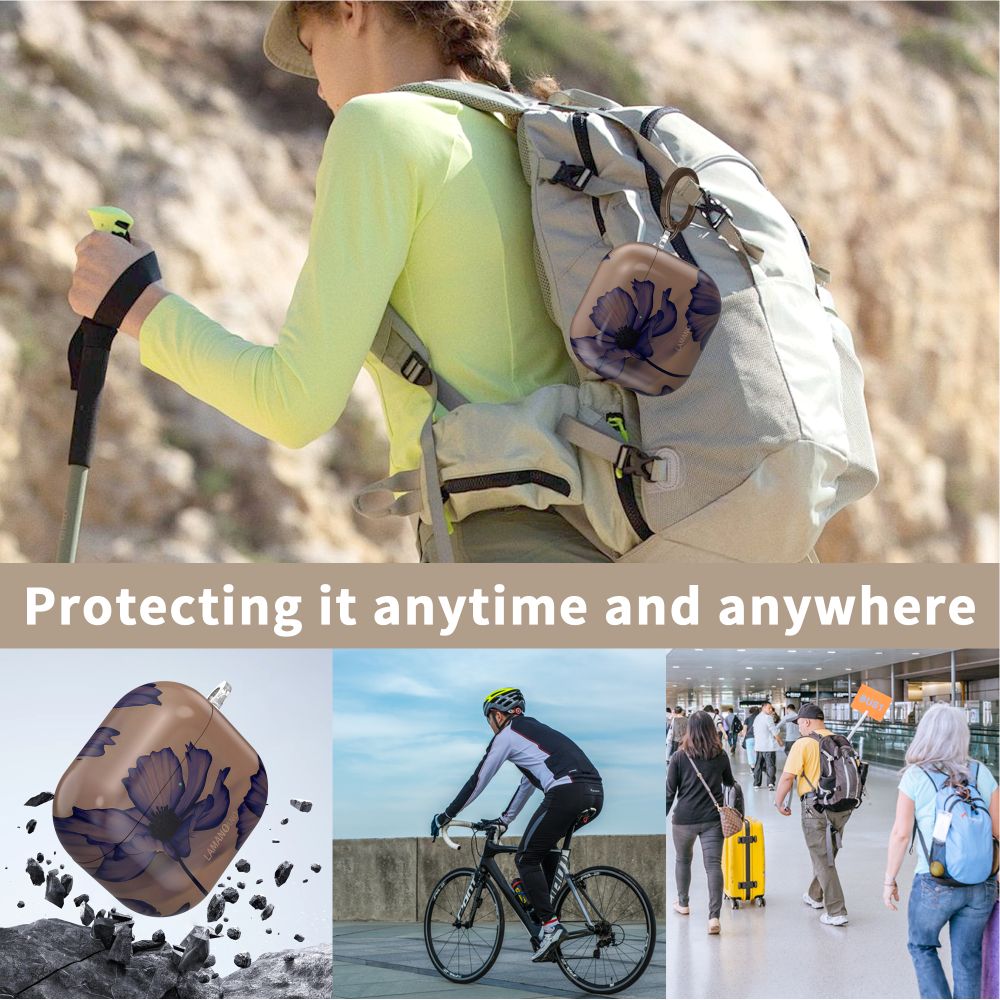 Tech-Protect Lamano case for AirPods 4 - brown and purpleeng