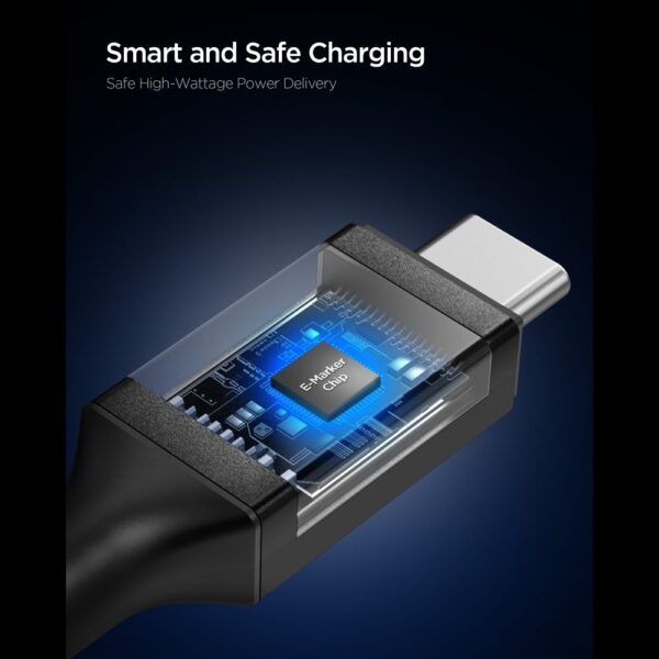 Spigen EB10020CC USB-C Cable 100W 200cm - Blackeng