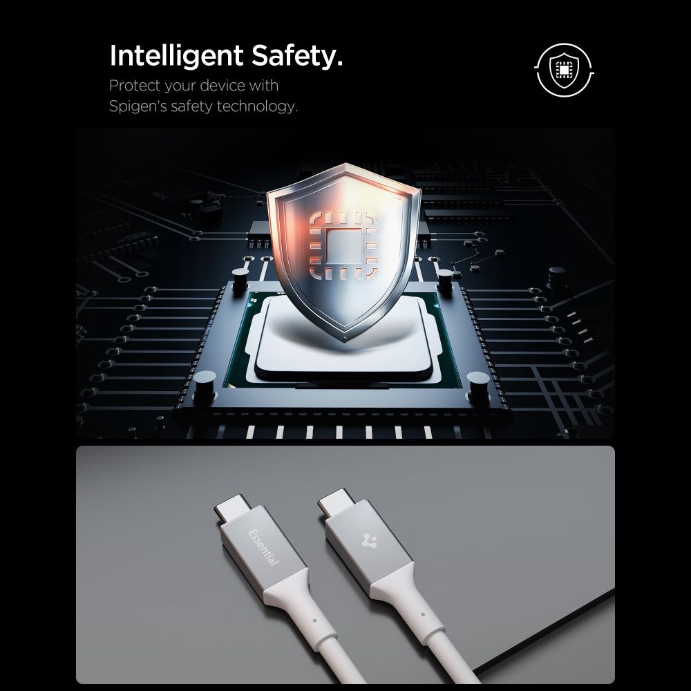 Spigen EB24012CC USB-C Cable 240W 120cm - Whiteeng