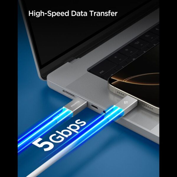 Spigen EB10020CC USB-C Cable 100W 200cm - Whiteeng