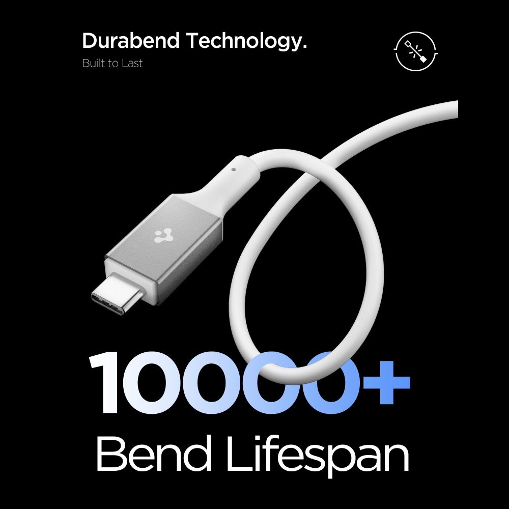 Spigen EB10020CC USB-C Cable 100W 200cm - Whiteeng