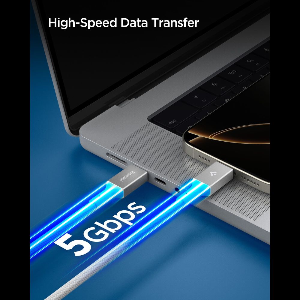 Spigen EB10010CC 100W 100 cm Cable - Whiteeng