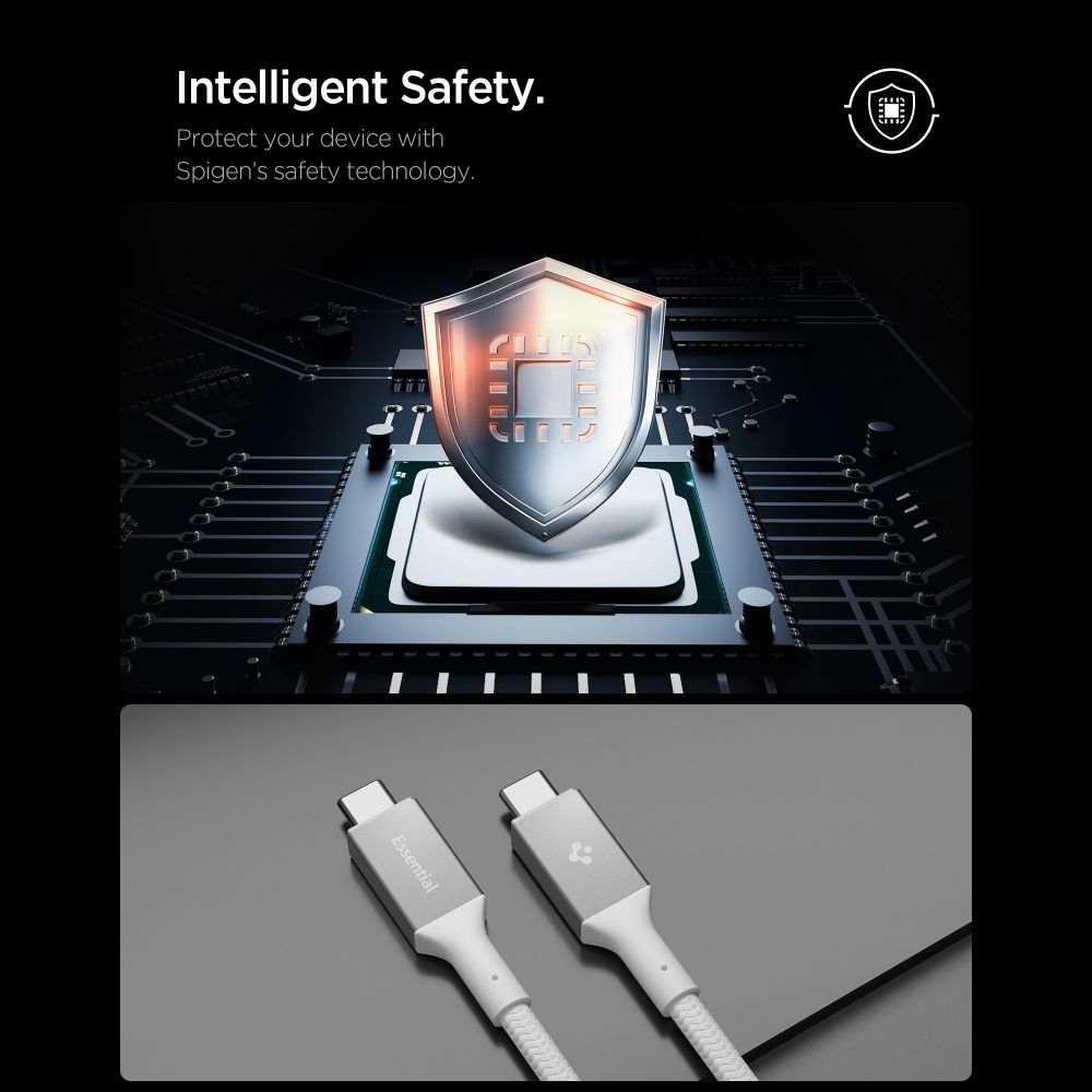 Spigen EB10010CC 100W 100 cm Cable - Whiteeng