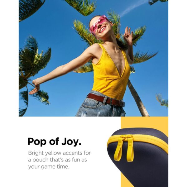 Spigen Nano Pop Pro Pouch for Nintendo Switch 2 - Navy Blue and Yelloweng