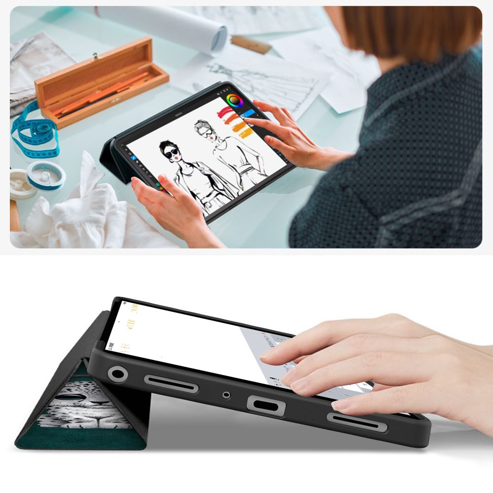 TechProtect SmartCase for Samsung Galaxy Tab A9+ / A11+ Plus 11.0 X210 / X215 / X216 / X230 / X235 / X236 - Greeneng