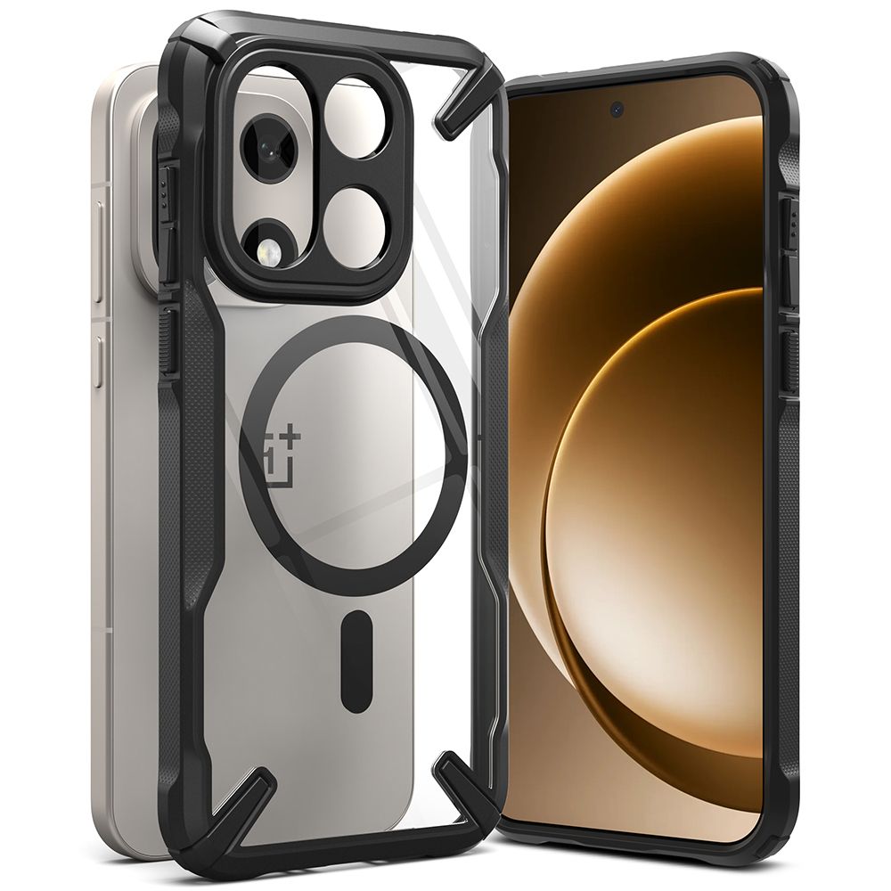 Ringke Fusion X Magnetic MagSafe Case for OnePlus 15 - Clear Blackeng