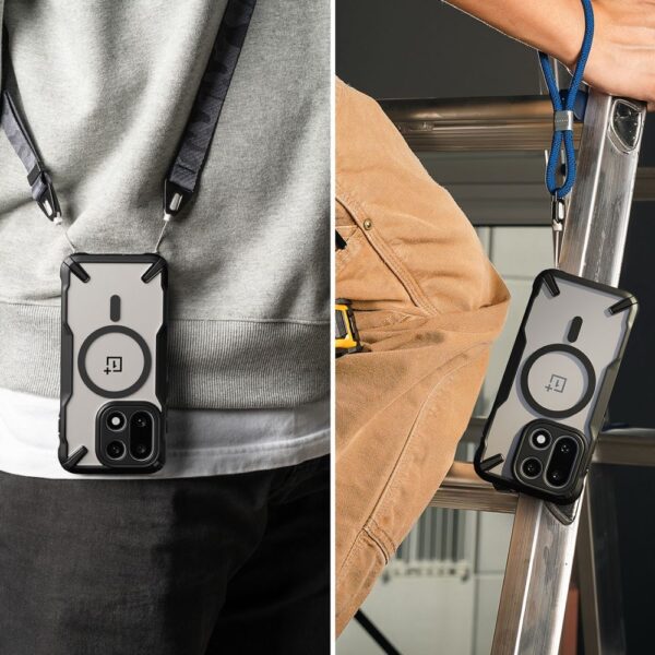 Ringke Fusion X Magnetic MagSafe Case for OnePlus 15 - Clear Blackeng