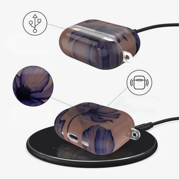 CREATOR: gd-jpeg v1.0 (using IJG JPEG v62), quality = 80 Tech-Protect Lamano case for AirPods Pro 1 / 2 - brown-purpleeng