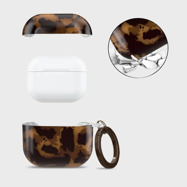 CREATOR: gd-jpeg v1.0 (using IJG JPEG v62), quality = 80 Tech-Protect Lamano case for AirPods 4 - brown and blackeng