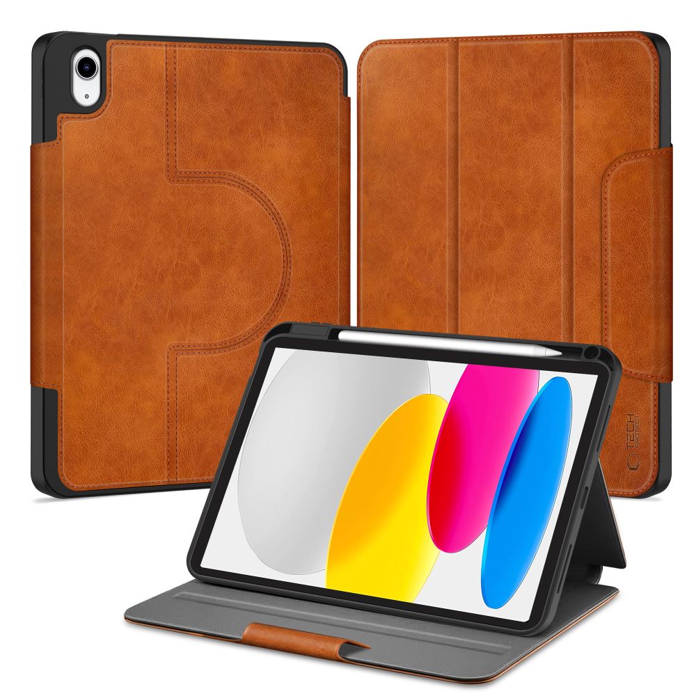 Tech-Protect Fleece Case for iPad 10.9” 10 / 2022 / 11” 11 / 2025 - Browneng