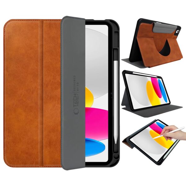Tech-Protect Fleece Case for iPad 10.9” 10 / 2022 / 11” 11 / 2025 - Browneng