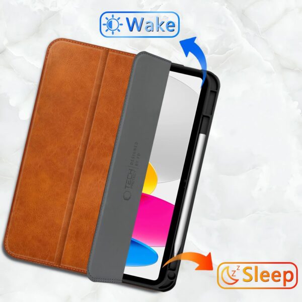 Tech-Protect Fleece Case for iPad 10.9” 10 / 2022 / 11” 11 / 2025 - Browneng