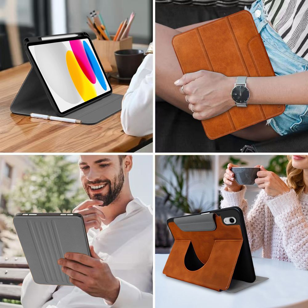 Tech-Protect Fleece Case for iPad 10.9” 10 / 2022 / 11” 11 / 2025 - Browneng