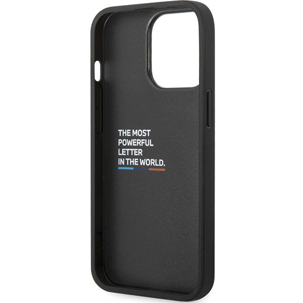 BMW Leather Carbon Case for iPhone 13 Pro Max - Blackeng