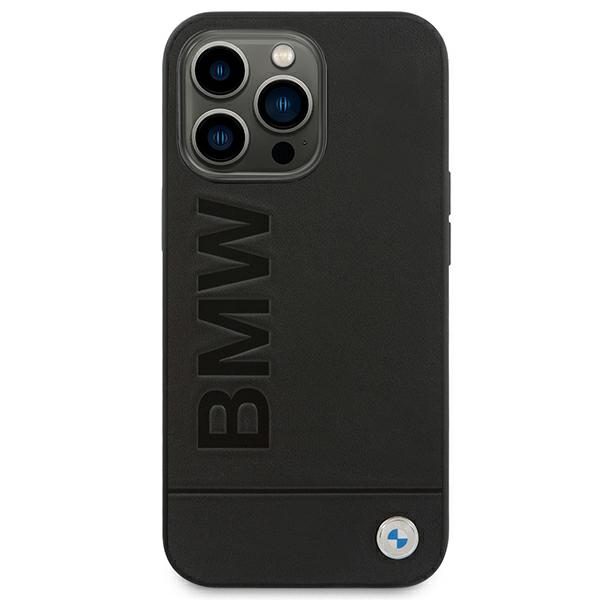 BMW Leather Stamp Case for iPhone 14 Pro - Blackeng