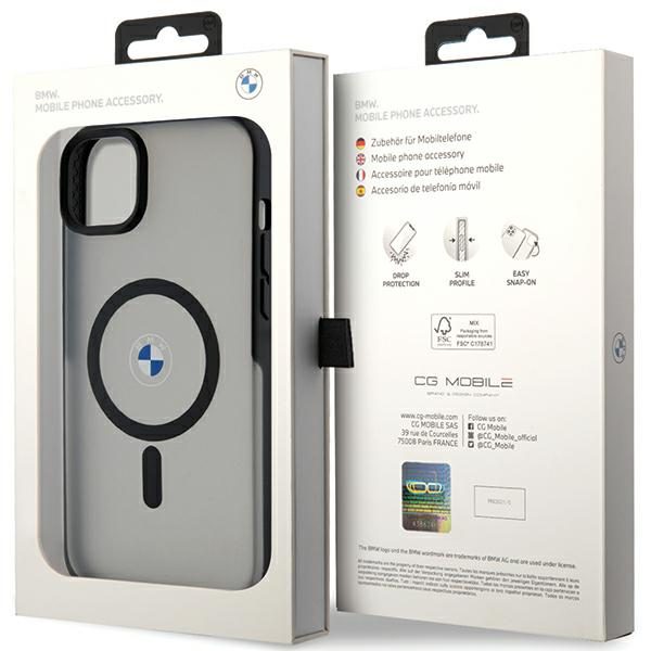 BMW Signature MagSafe Case for iPhone 14 Plus/15 Plus - Blackeng