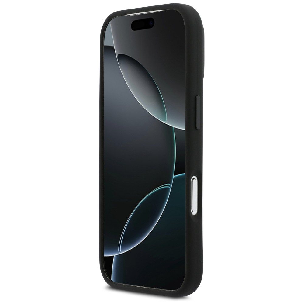 BMW M Silicon Horizontal Line MagSafe Case for iPhone 17 Pro - Blackeng