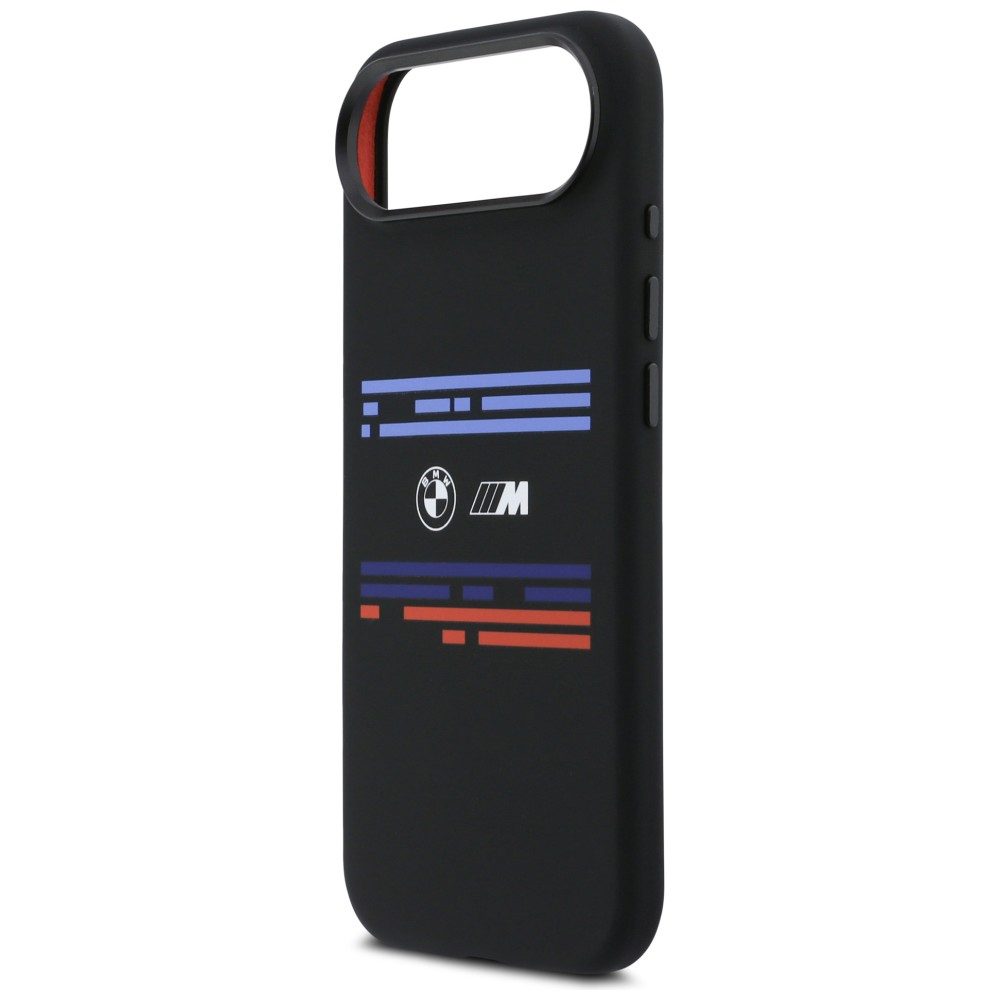 205450_6 BMW M Silicon Horizontal Line MagSafe Case for iPhone Air - Blackeng