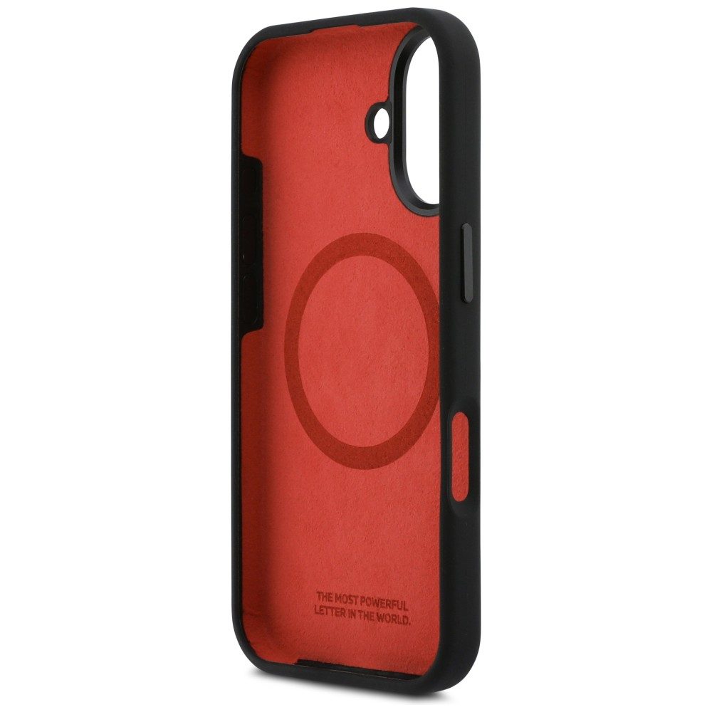 BMW M Silicon Tricolor Line MagSafe Case for iPhone 17 - Blackeng
