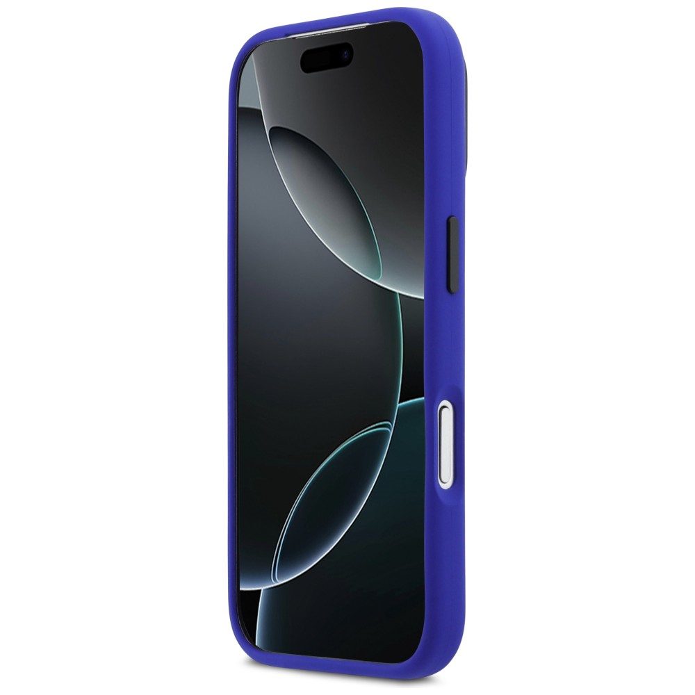 BMW M Silicon Vertical Logo MagSafe Case for iPhone 17 Pro - Navy Blueeng