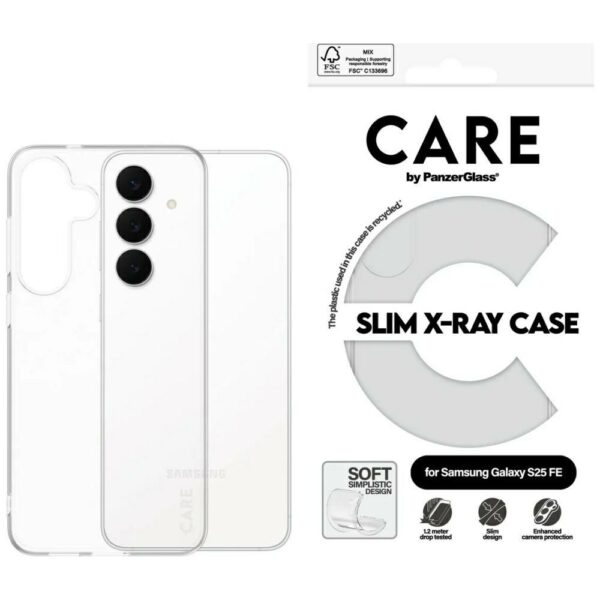 205465_1 CARE by PanzerGlass Fashion X-Ray Case for Samsung Galaxy S25 FE - Transparenteng