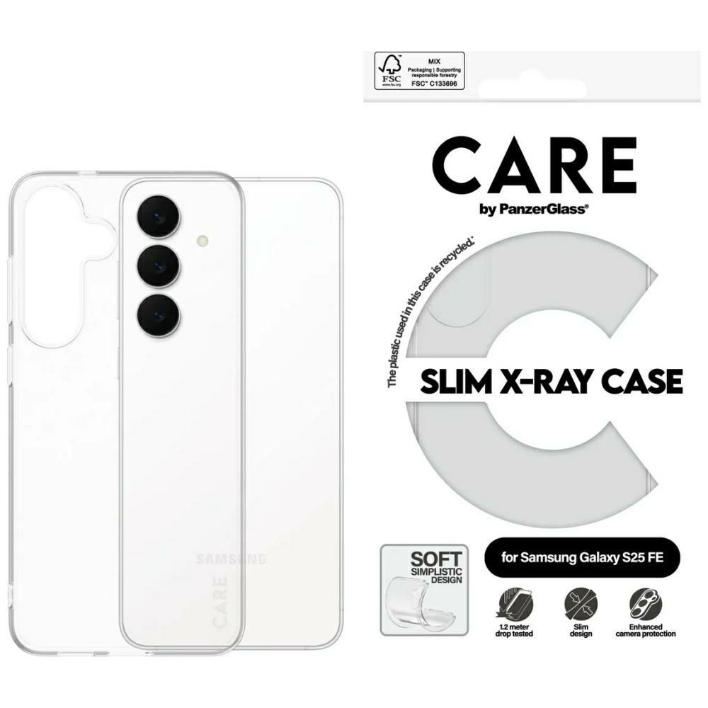 205465_1 CARE by PanzerGlass Fashion X-Ray Case for Samsung Galaxy S25 FE - Transparenteng