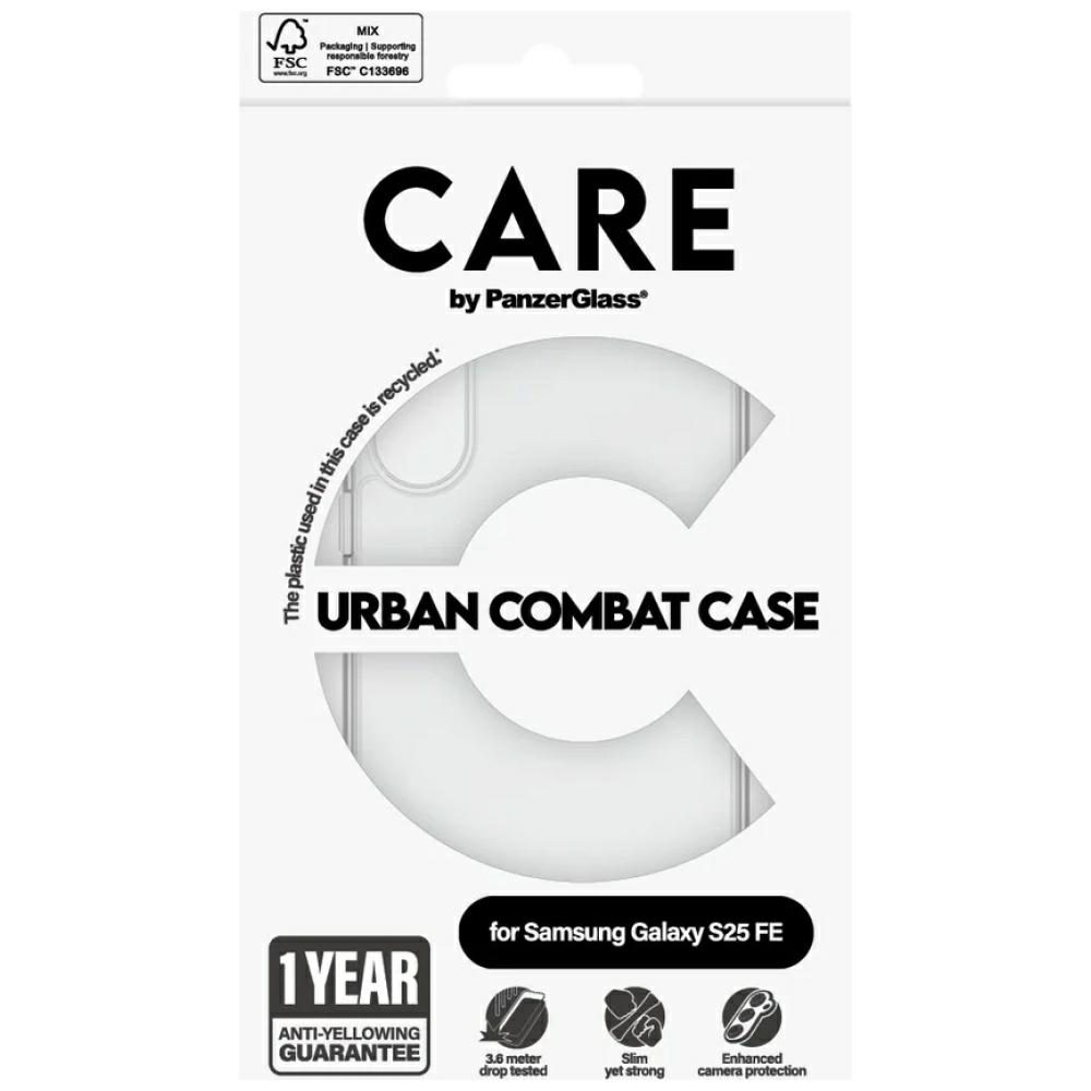 CARE by PanzerGlass Flagship Urban Combat Case for Samsung Galaxy S25 FE - Transparenteng