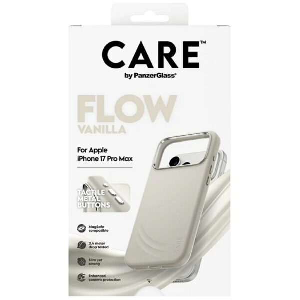 CARE by PanzerGlass FLOW MagSafe Case for iPhone 17 Pro Max - Beigeeng