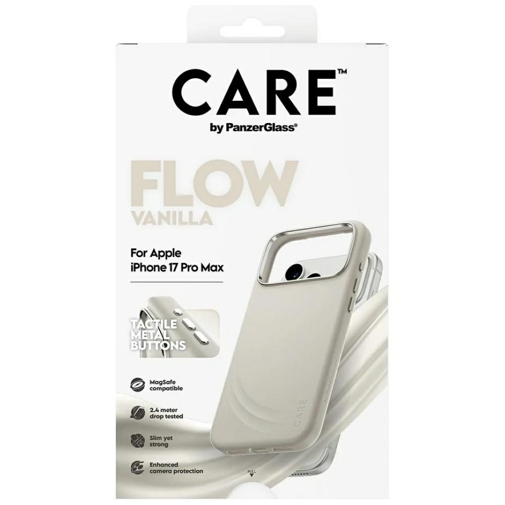 CARE by PanzerGlass FLOW MagSafe Case for iPhone 17 Pro Max - Beigeeng