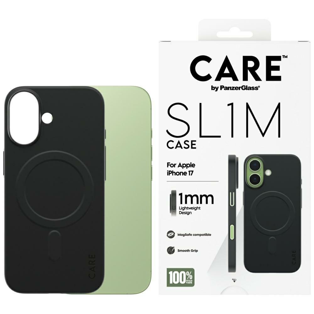 CARE by PanzerGlass SL1M MagSafe Case for iPhone 17 - Blackeng