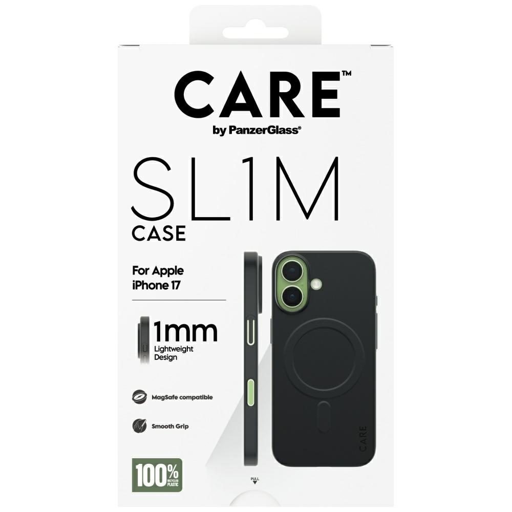 CARE by PanzerGlass SL1M MagSafe Case for iPhone 17 - Blackeng