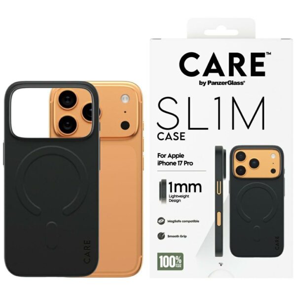 CARE by PanzerGlass SL1M MagSafe Case for iPhone 17 Pro - Blackeng